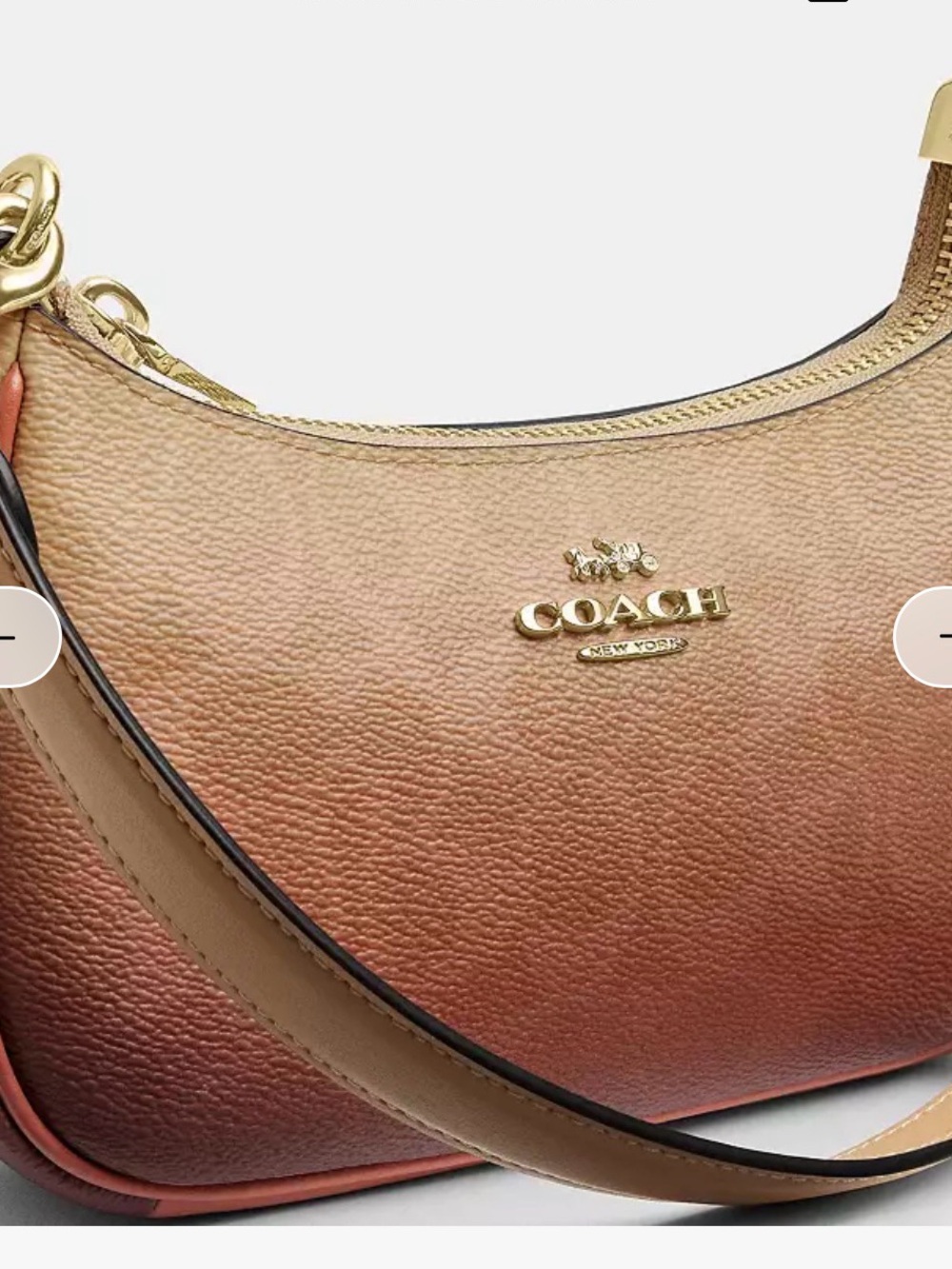 Coach Ombre Brown Teri Mini Crossbody Bag - Picture 3 of 12